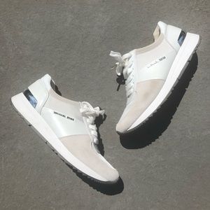 Authentic Michael Kors white sneakers